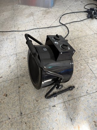 Calefactor industrial negro