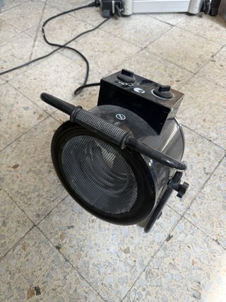Calefactor industrial negro