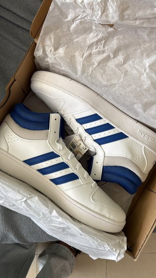 Adidas Hoops Classic Media Cano Azul Blanco