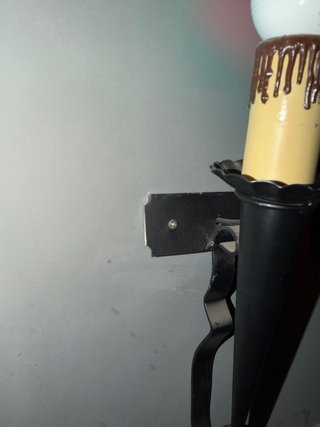 Aplique antorcha medieval de pared con bombilla