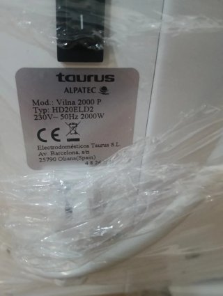 Emisor Térmico Taurus Vilna P 2000
