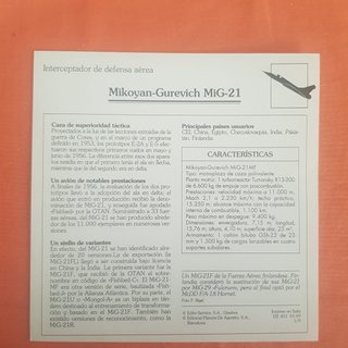 50 Cromos Aeronaves de Guerra Siglo XX