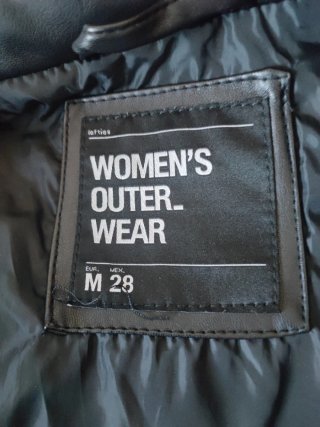 Cazadora Polipiel Negra Talla 28