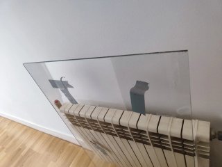 Lámina de cristal transparente