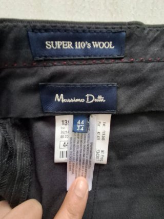 Traje de vestir Massimo Dutti Negro