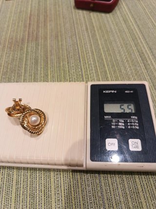 OPORTDAD Pendientes Oro 18 Kilates  con Perlas Cul