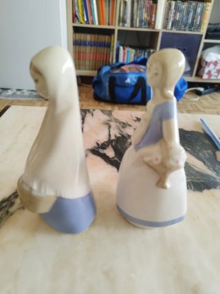 Lote 2 figuras porcelana vintage Rex Valencia