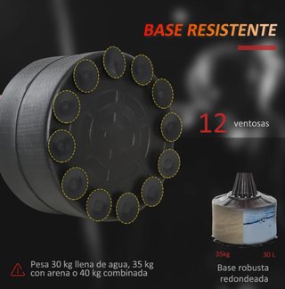 Saco de Boxeo de Pie con Bola de Velocidad