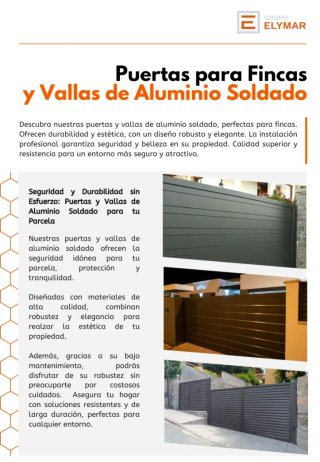 Puertas y Vallas Aluminio Soldado