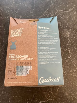Sujetador Carriwell Crossover Talla XL Blanco