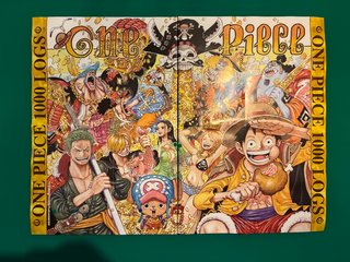 Poster One Piece su telaio