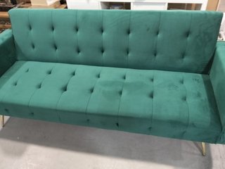 Nuevo Sofá Cama Verde Terciopelo