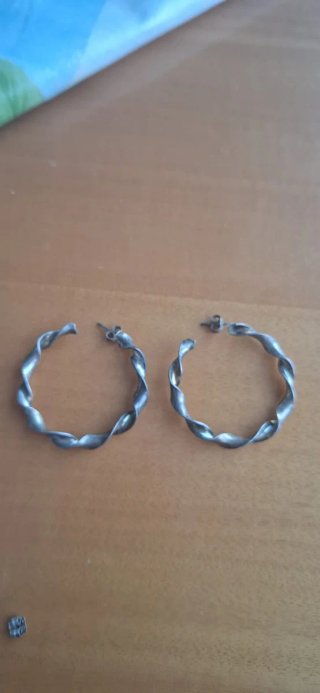 Pendientes de Plata Retorcidos