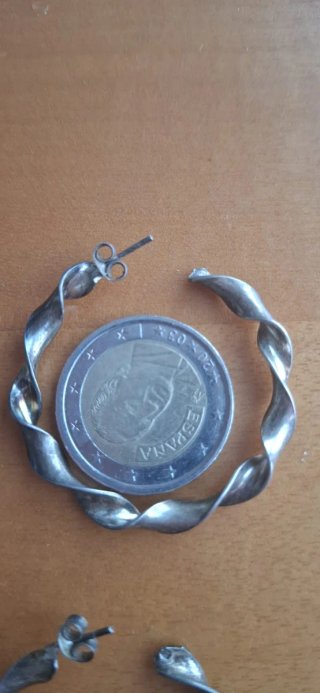 Pendientes de Plata Retorcidos