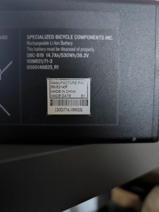Cargador y Batería Specialized Turbo Tero 3.0