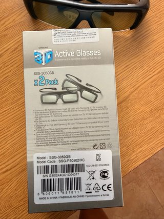 Lote 5 Gafas 3D Samsung SSG-3050GB