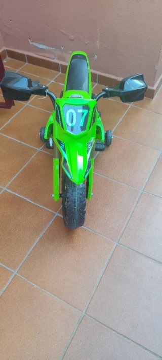 Moto Eléctrica Infantil Motocross Verde