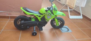 Moto Eléctrica Infantil Motocross Verde