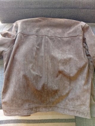 Chaqueta Mango Piel Marrón Talla XXL