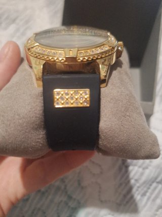 Reloj Guess Original Dorado y Negro en Caja