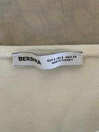 Top de banda Bershka blanco