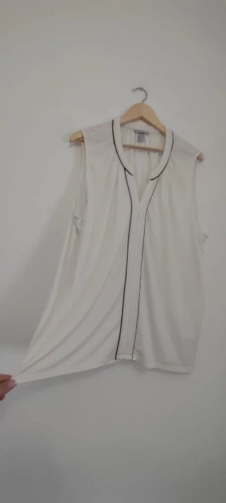 Blusa sin mangas blanca talla XL