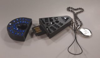 Portachiavi con chiavetta USB da 2 GB