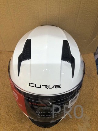 Casco de moto CURVE blanco
