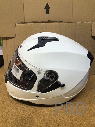 Casco de moto CURVE blanco