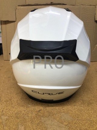 Casco de moto CURVE blanco