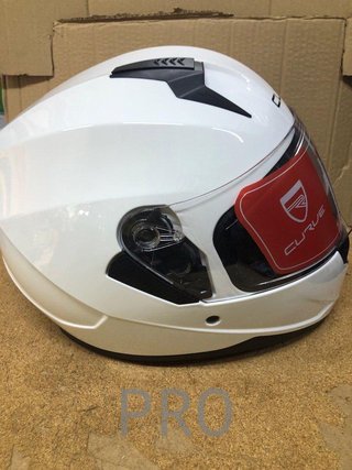 Casco de moto CURVE blanco
