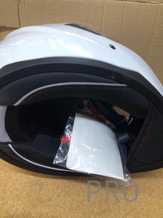 Casco de moto CURVE blanco
