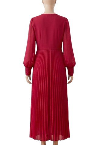 Vestido rojo largo Zara