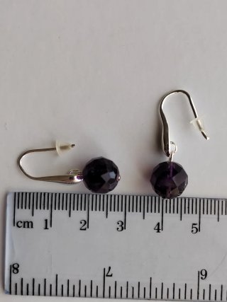 Pendientes Plata y amatista