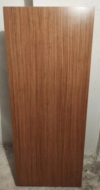 Mueble de salón madera y cristal