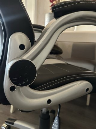 Silla Gaming Ergonómica Negra y Blanca