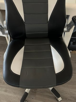 Silla Gaming Ergonómica Negra y Blanca