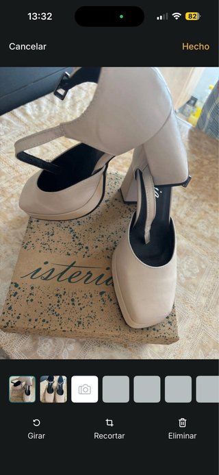 Zapatos de tacón beige