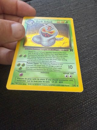 Carta Pokémon Dark Arbok R 2/82 holo
