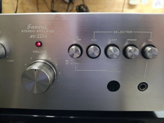 Amplificador Sansui AU-2200 Plata
