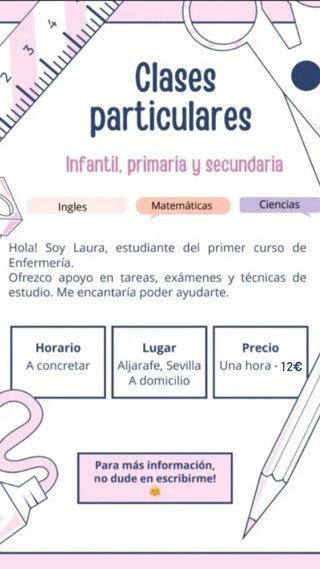 Clases particulares a domicilio