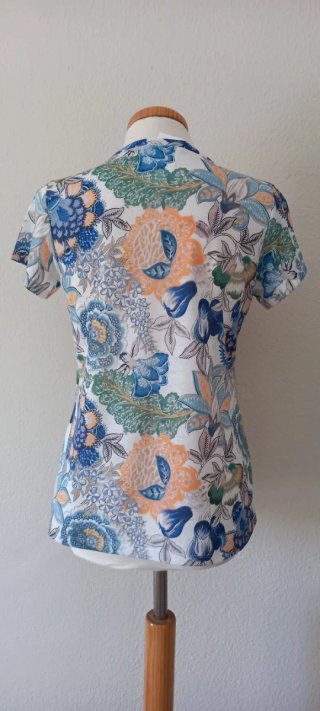Camiseta Estampada Flores Multicolor