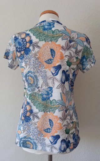 Camiseta Estampada Flores Multicolor