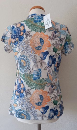 Camiseta Estampada Flores Multicolor