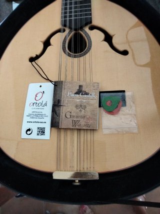 Laúd español con funda Paco Castillo.