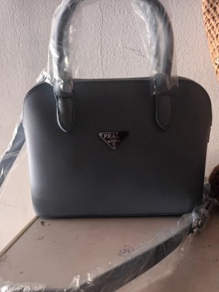 Bolso Prada Azul/Gris