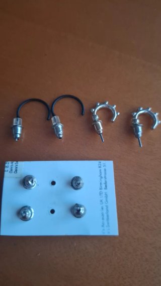 Lote 5 pares pendientes de bisutería