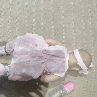 Muñeca Reborn Vestido Rosa