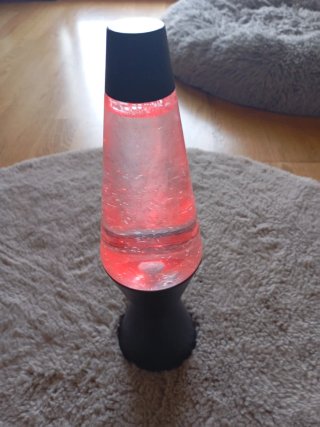 Lámpara de lava efecto tornado