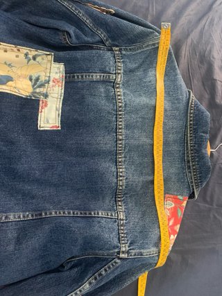 Cazadora vaquera Desigual Patchwork Talla M